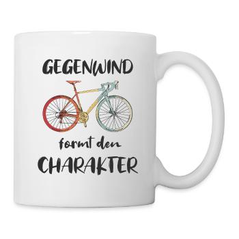 Rennrad Fahrrad Gravelbike radeln Urlaub Geschenk - Tasse - Weiß - Rechts