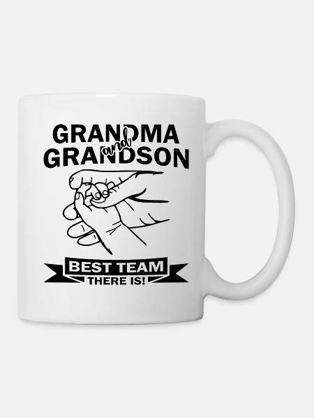 Grandma And Grandson Best Team - Mug - white