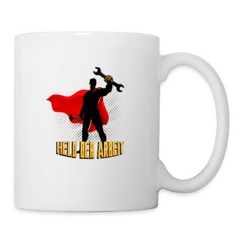 Held der Arbeit - Tasse - Weiß - Rechts