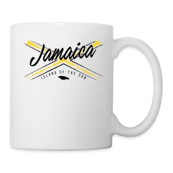 Drapeau Jamaïque Islang du soleil - Mug blanc - blanc - Droite