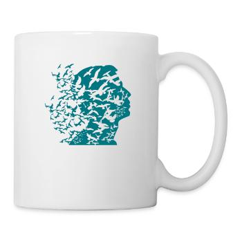 Be Free As a Bird Free Flying Thoughts - Mug - white - Right