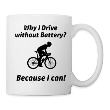 Bicycle road bike mountain bike - Mug - white - Right