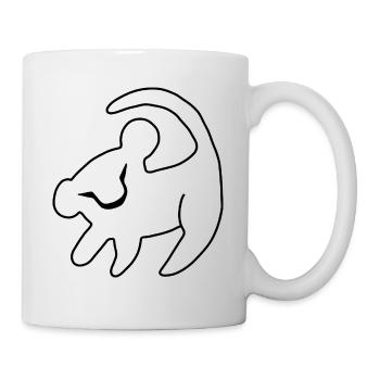 Löwe Baby Klein - Tasse - Weiß - Rechts
