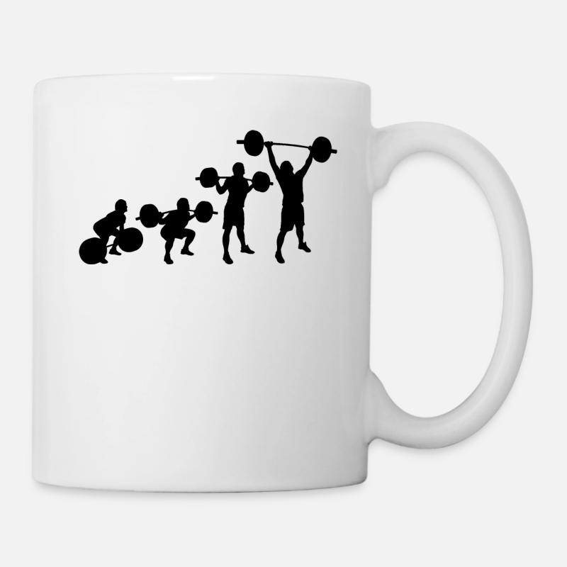 Gewichtheben - Tasse - Weiß