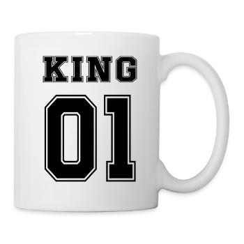 Familie, Family King Queen Prince Prince Princess - Tasse - Weiß - Rechts