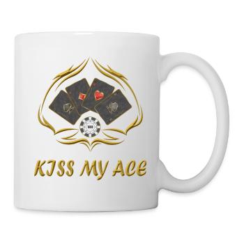 Kiss my Ace / Poker - Mug - white - Right