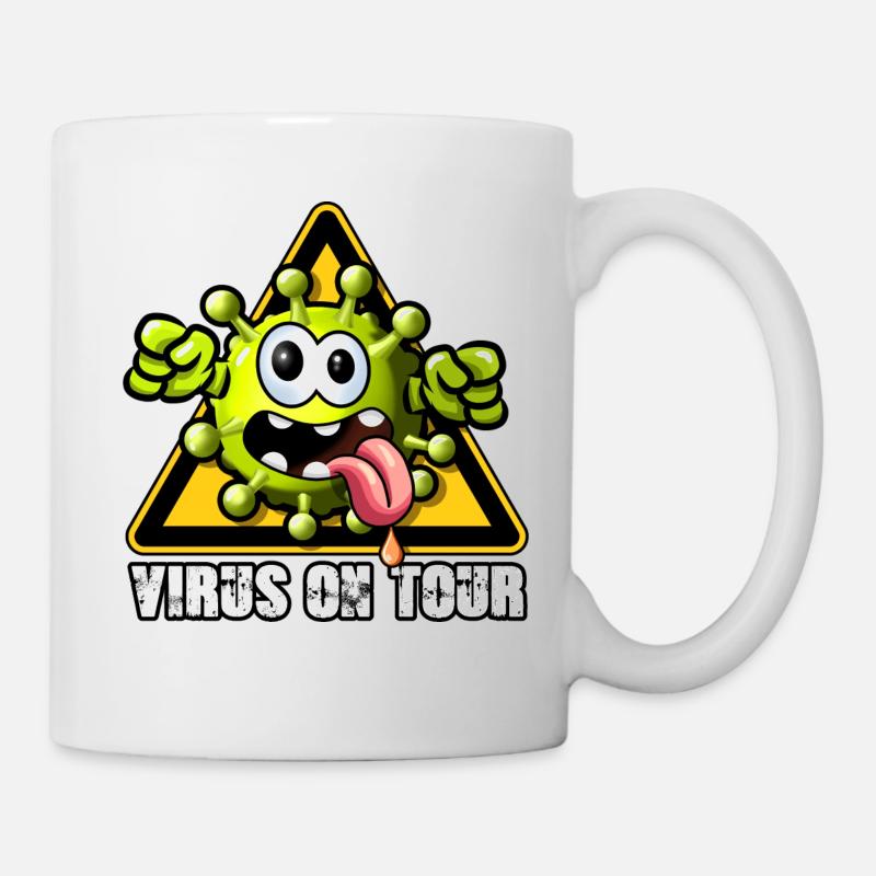 Virus on Tour - Tasse - Weiß