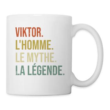 Viktor L'homme Le Mythe La Légende Cadeau Humour - Mug blanc - blanc - Droite