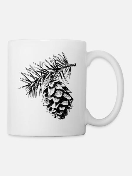 Kegel - Tasse - Weiß