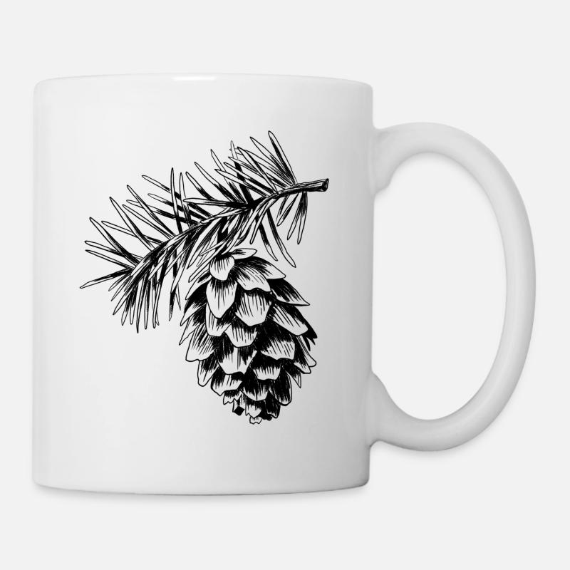 Cône - Mug blanc - blanc