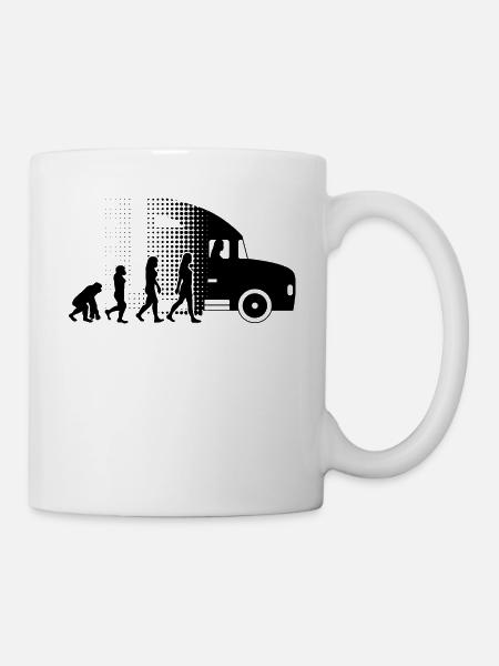 Conductrice de camion - Mug blanc - blanc
