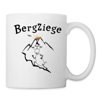 Bergziege Laufen - Tasse - Weiß - Rechts