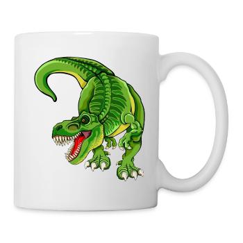 Rex - T Rex - Dinosaurier - Tasse - Weiß - Rechts