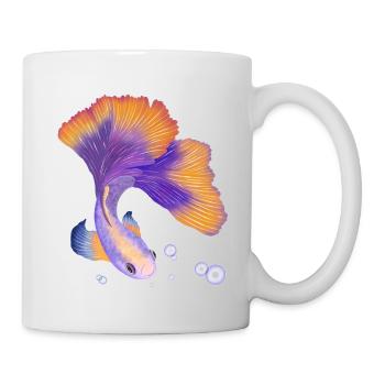 Poisson. Élégant sous l’eau - Mug blanc - blanc - Droite