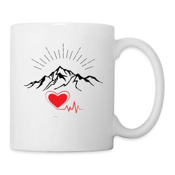 Love Mountains - Tasse - Weiß - Rechts