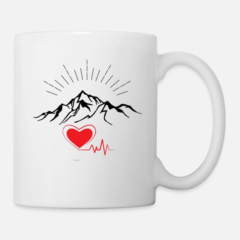 Love Mountains - Tasse - Weiß