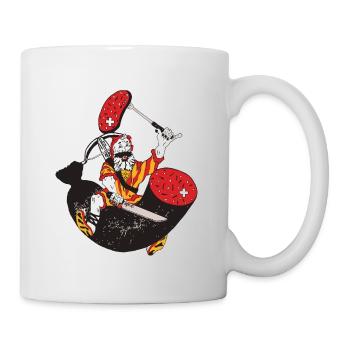Metzgerei, Wiltsch, Frech, Schweiz, Regional - Tasse - Weiß - Rechts