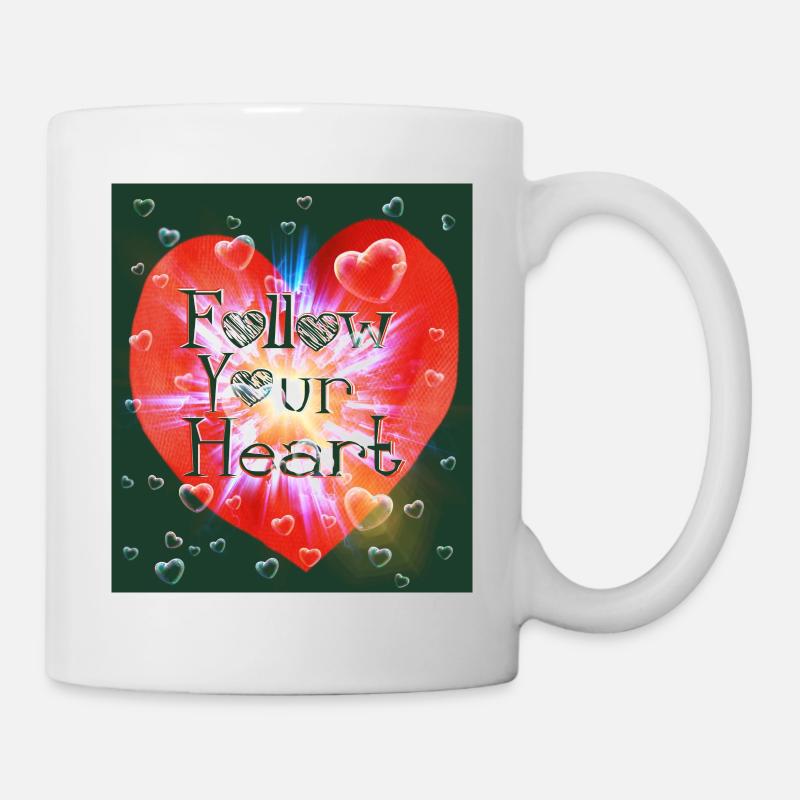 Follow your heart - Mug - white