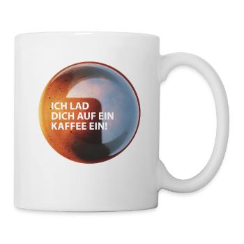 Kaffee "Ich Lad dich auf ein Kaffee ein" - Tasse - Weiß - Rechts
