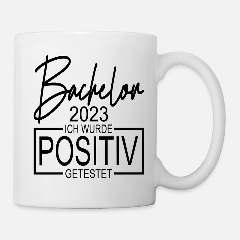 Bachelor 2023 Ich wurde positiv getestet - Tasse - Weiß
