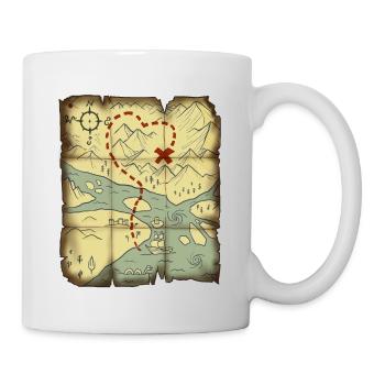 Treasure map to the most valuable treasure (Valentine's Day - Mug - white - Right