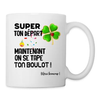 Le Départ Marrant De Mon Collègue Cadeau Humour - Mug blanc - blanc - Droite