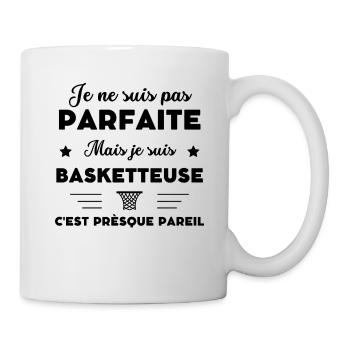 je ne suis pas parfaite basketteuse humour - Mug blanc - blanc - Droite