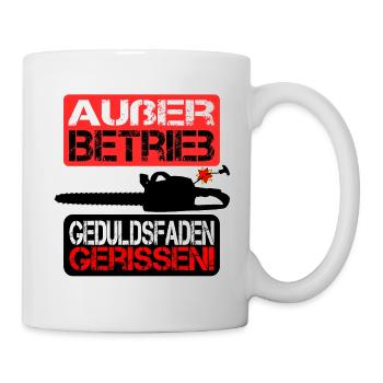 Geduldsfaden gerissen - Tasse - Weiß - Rechts