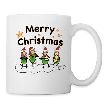Joyeux groupe folklorique de Noël - Mug blanc - blanc - Droite
