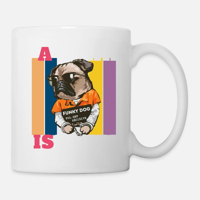 A STAR IS BORN FUNKY DOG B - Mug blanc - blanc