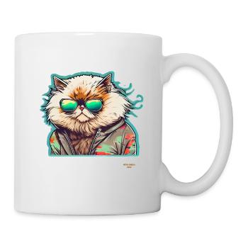 Cooler Begleiter - 16 - Persische Katze - Tasse - Weiß - Rechts