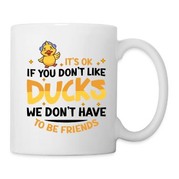Propriétaire de canard Canard Mère Canard Amoureux Canard - Mug blanc - blanc - Droite