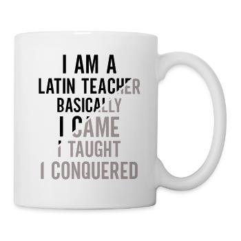 Professeur de latin Professeur de latin Professeur de latin - Mug blanc - blanc - Droite
