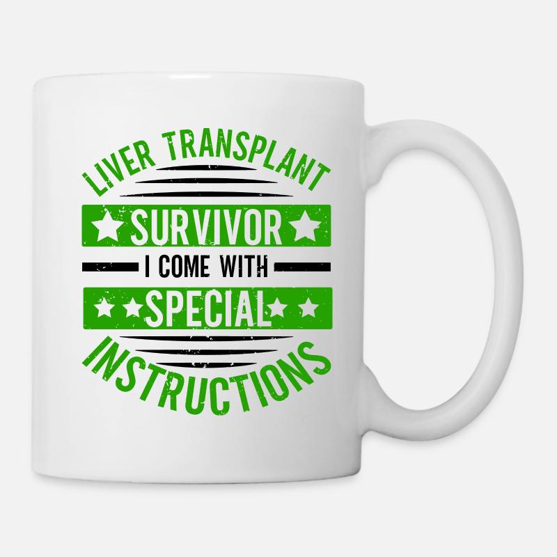 Lebertransplantation Leber-OP Organspender - Tasse - Weiß