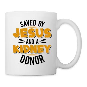 Lebertransplantation Organspender Organspende - Tasse - Weiß - Rechts