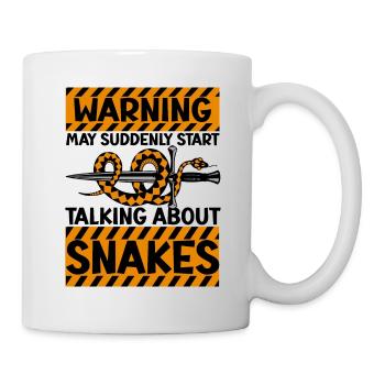Schlangenbesitzer Schlangenliebhaber Schlangen - Tasse - Weiß - Rechts