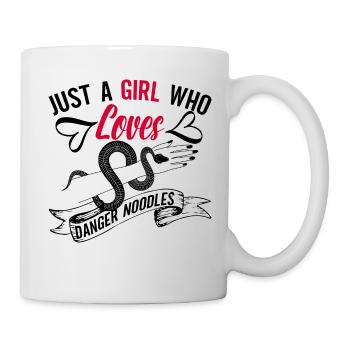 Schlangenbesitzer Schlangenliebhaber Schlange Frau - Tasse - Weiß - Rechts