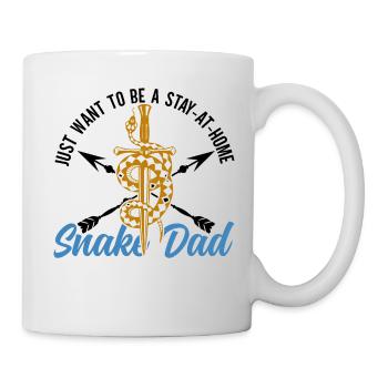 Schlangenbesitzer Schlangenliebhaber Schlangen - Tasse - Weiß - Rechts