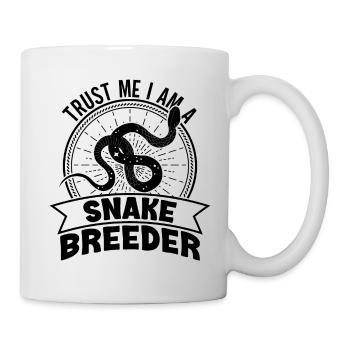 Schlangenbesitzer Schlangenliebhaber Schlangen - Tasse - Weiß - Rechts