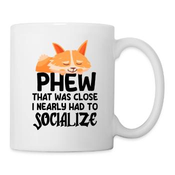 Introvertiert Schüchtern Antisozial - Tasse - Weiß - Rechts