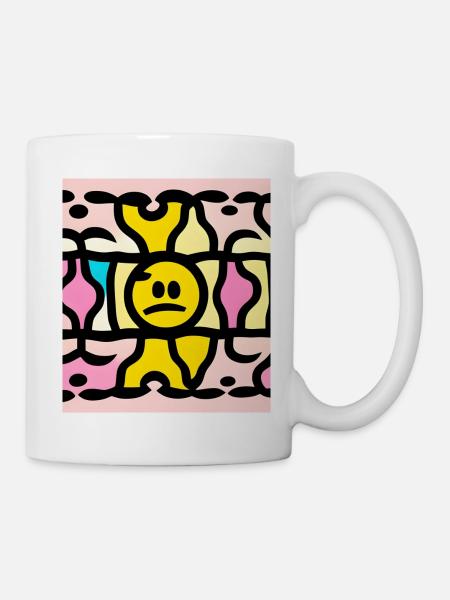 Illustration, Smile imaginaire, absurde et unique - Mug blanc - blanc