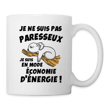 HUMOUR PARESSEUX - Mug blanc - blanc - Droite