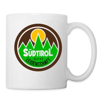 Südtirol Meine Leidenschaft Dolomiten Berge - Tasse - Weiß - Rechts