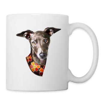 petit lévrier - Mug blanc - blanc - Droite