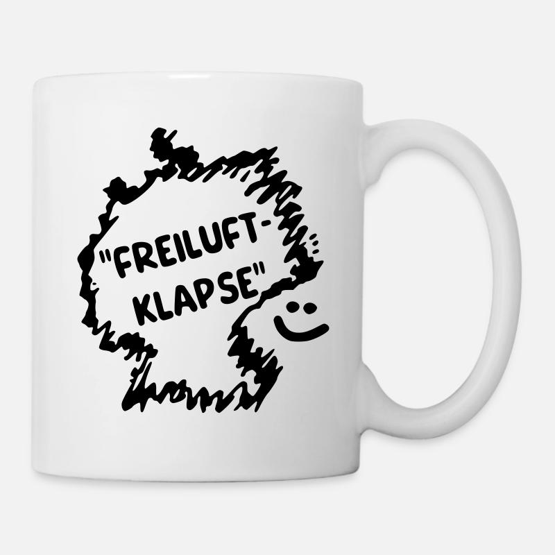 Freiluft Klapse - Tasse - Weiß