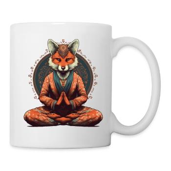 Yoga Meister Fuchs - Tasse - Weiß - Rechts