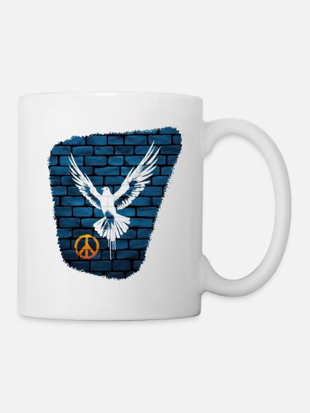 Colombe de la paix - Mug blanc - blanc