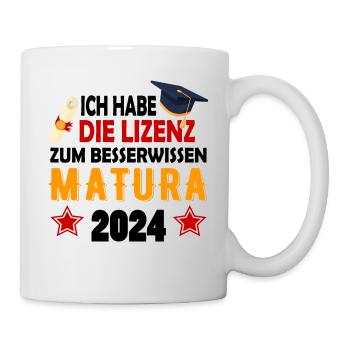 Matura 2024 Maturareise Maturafeier Maturant - Tasse - Weiß - Rechts
