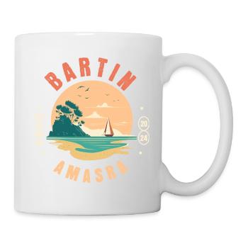 Amasra Wunder – Bartin's Küstenjuwel Geschenkidee - Tasse - Weiß - Rechts