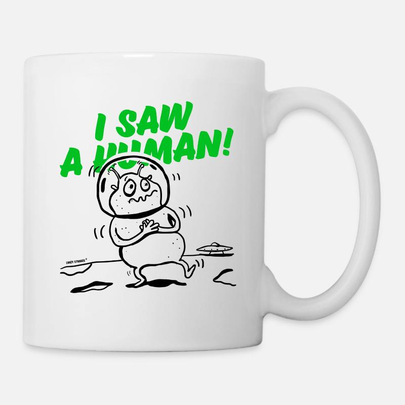 J’ai vu un humain - version 2 - Mug blanc - blanc